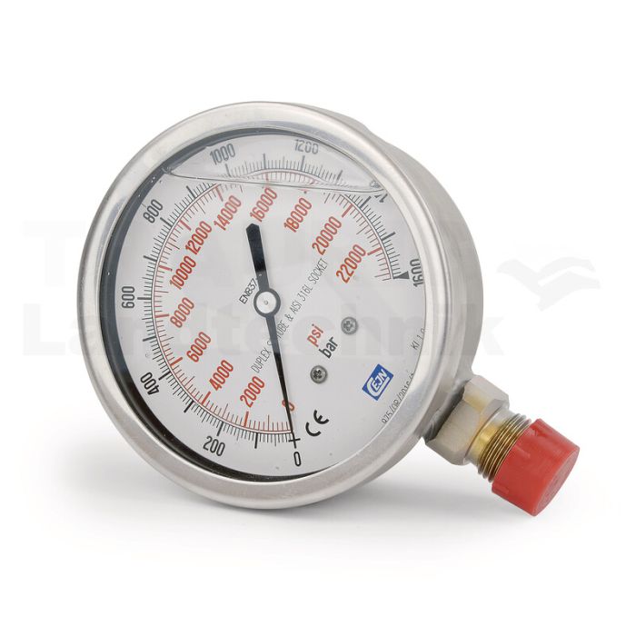 Manometer 100 mm; 1600 bar; G 1/2"