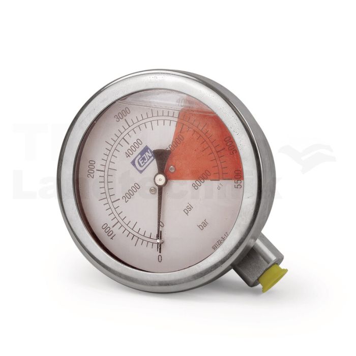 Manometer 100 mm; Skala 5000 bar