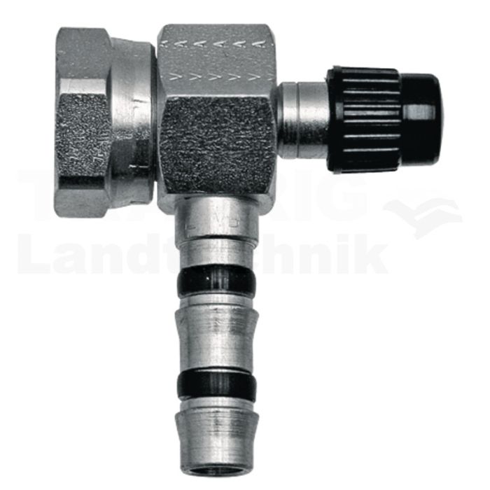 Fitting 90° kurz IG 1”-14-UNS 10 mit LPV