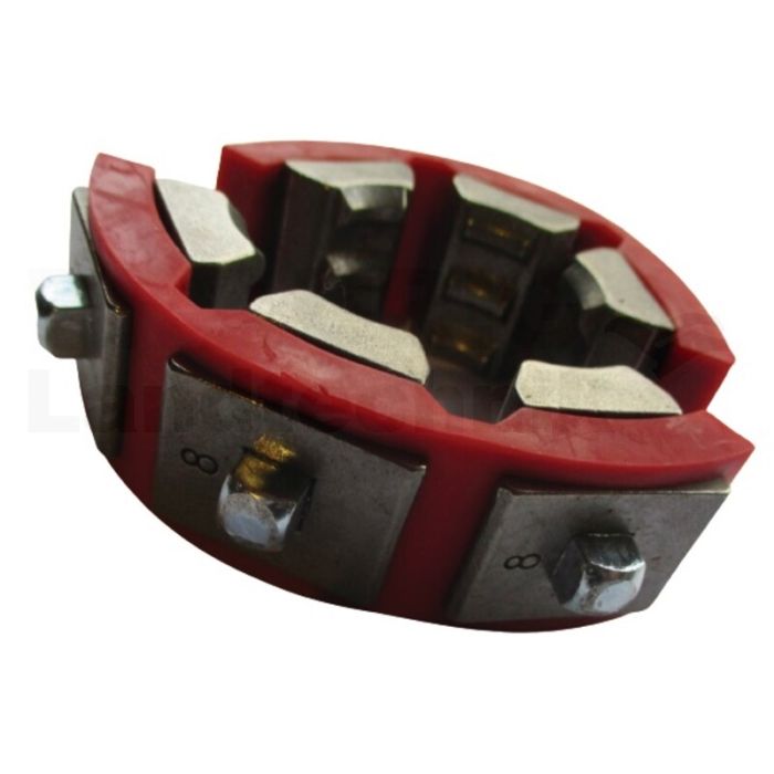 Pressbacken für Schlauchpresse 8 rot