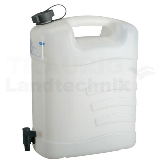Wasserkanister PE 15l, mit Ablasshahn