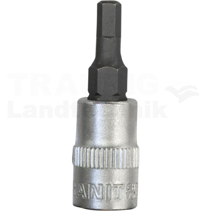 1/4" Bit-Stecknuss Innensechskant, 4 mm 1/4" Bit-Stecknuss Innensechskant, 4 mm