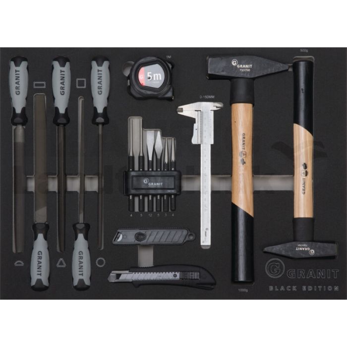 Einlagen-Set Hammer, Feilen und Zubehör