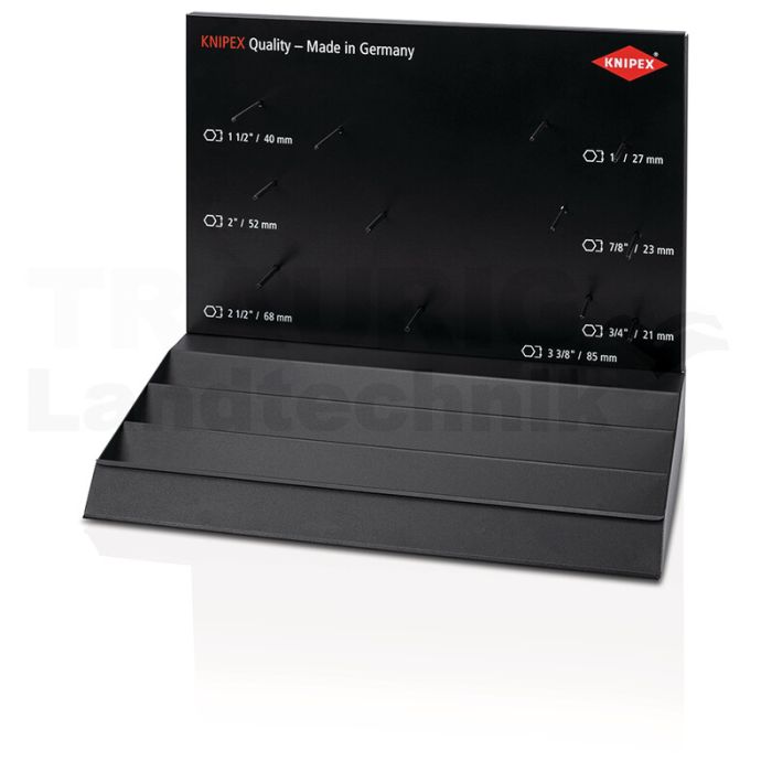 Verkaufsdisplay Zangenschlüssel, leer