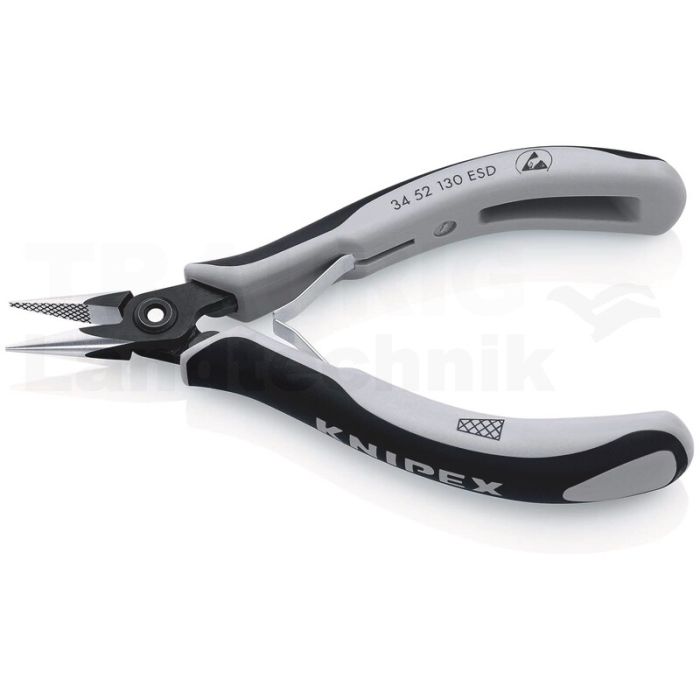 KNIPEX Praez.-Elektronikzange,flachrund
