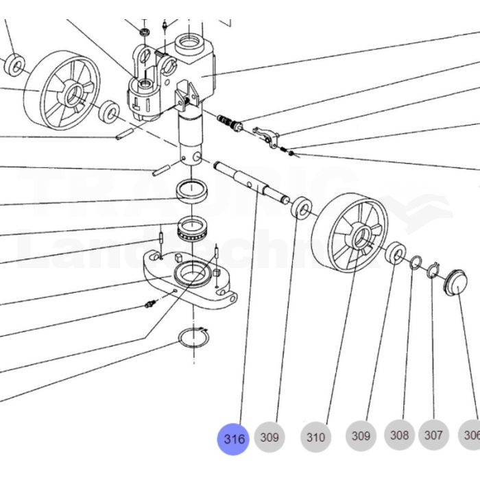 Shaft of Loading Wheel