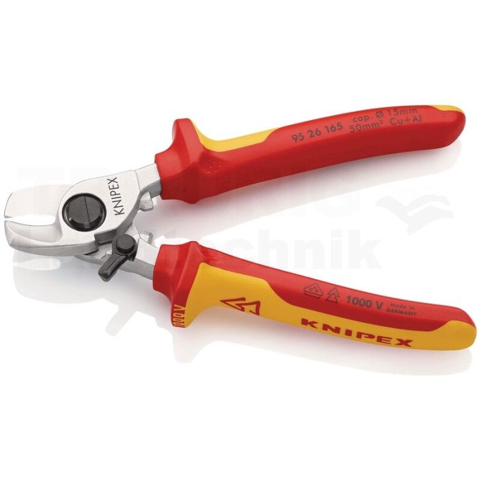 KNIPEX Kabelschere mit Öffnungsfeder