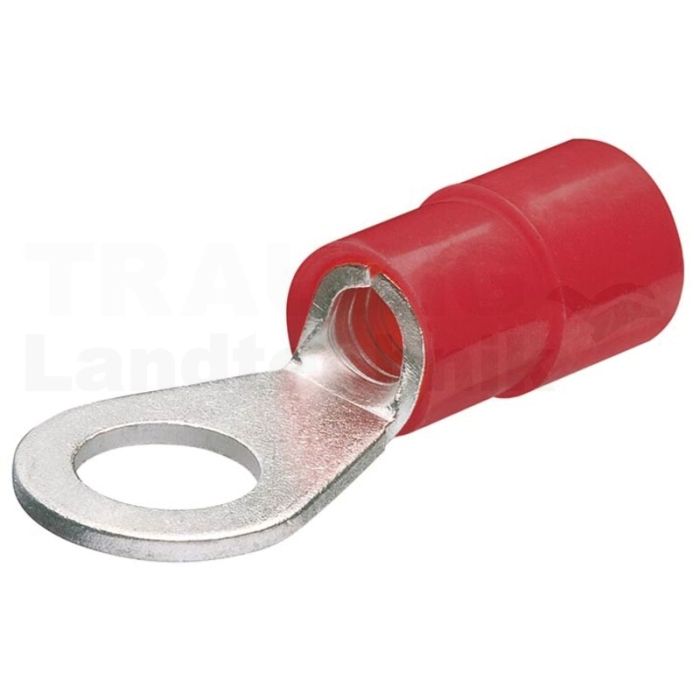 Kabelschuh/Ringform isoliert, rot Kabelschuh/Ringform isoliert, rot