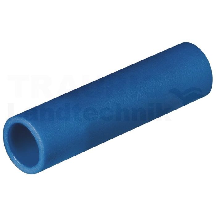Stossverbinder isoliert, blau Stossverbinder isoliert, blau