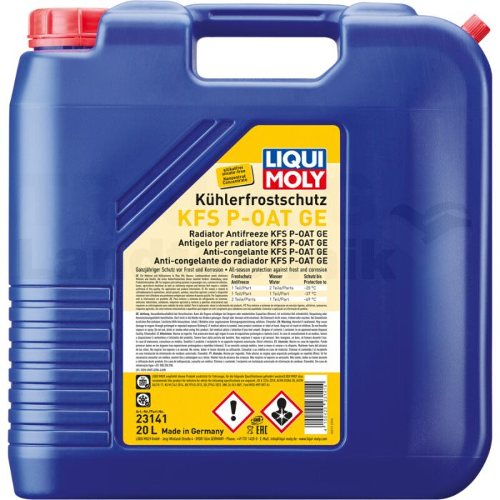 20L Kühlerfrostschutz KFS P-OAT GE 20L Kühlerfrostschutz KFS P-OAT GE