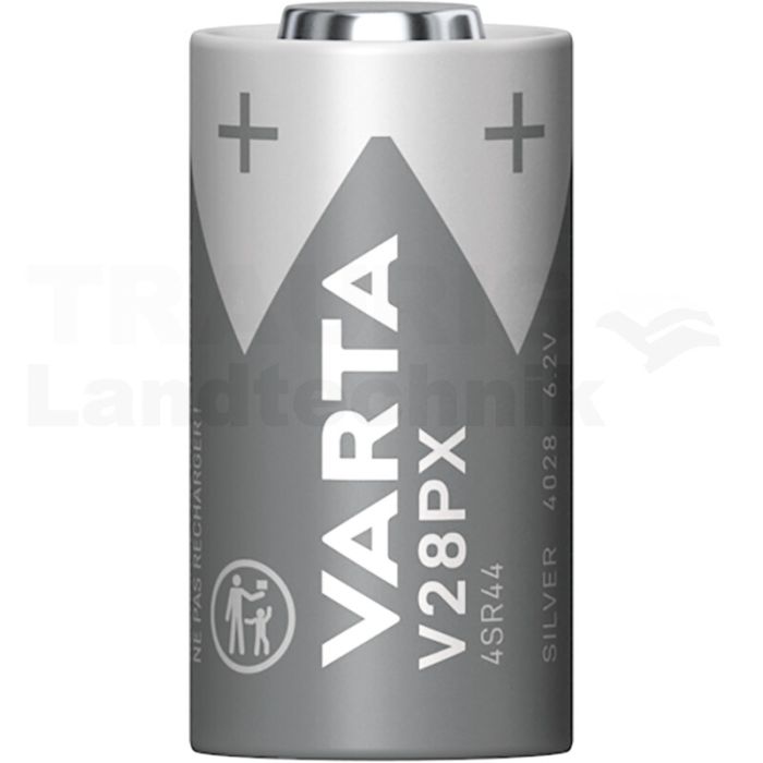 Silver Cylindrical V28PX/4SR44