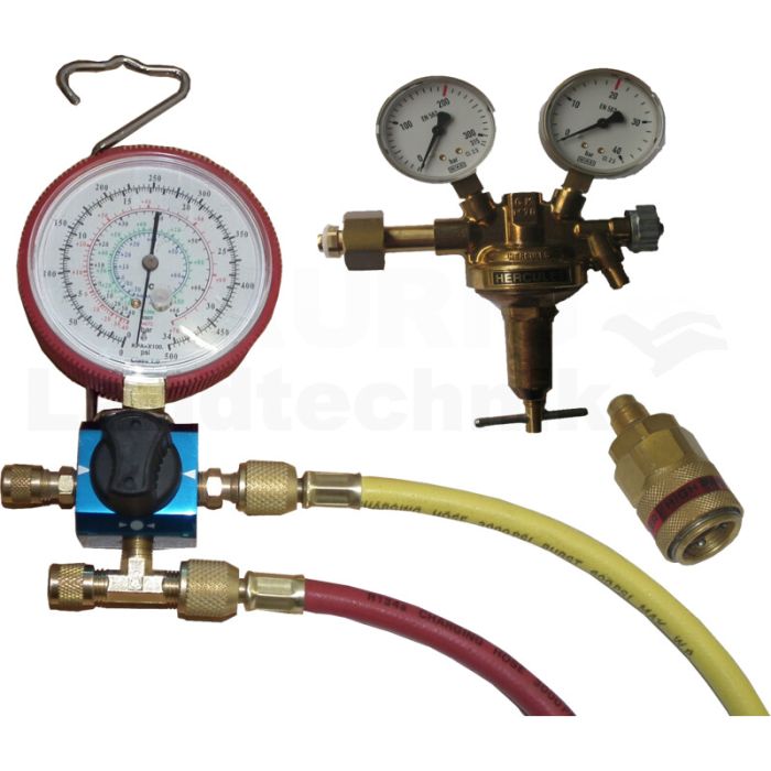 Stickstoff Lecksuch-Abdrückset 4-tlg. Stickstoff Lecksuch-Abdrückset 4-tlg.