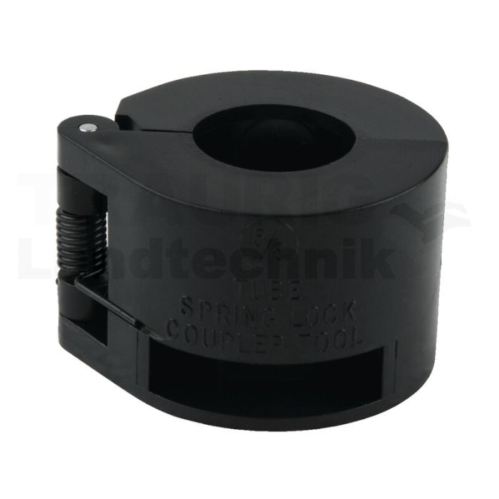 Trommel-Entriegler m.Feder schwarz,5/8"