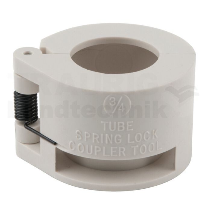 Trommel-Entriegler mit Feder, weiß, 3/4"