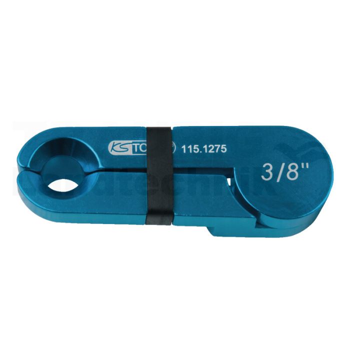 Scheren-Entriegler, Alu blau, 3/8"