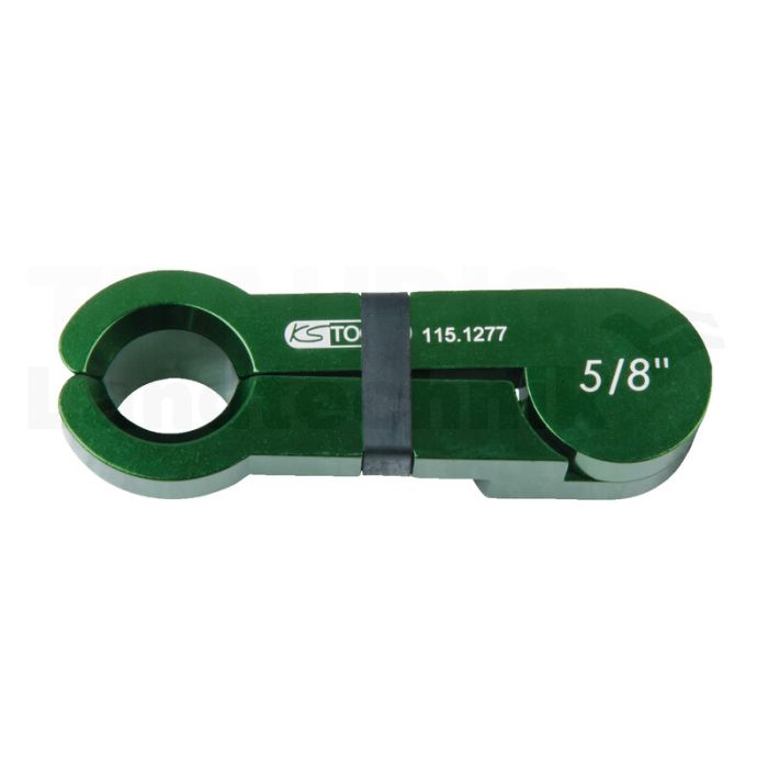 Scheren-Entriegler, Alu grün, 5/8"