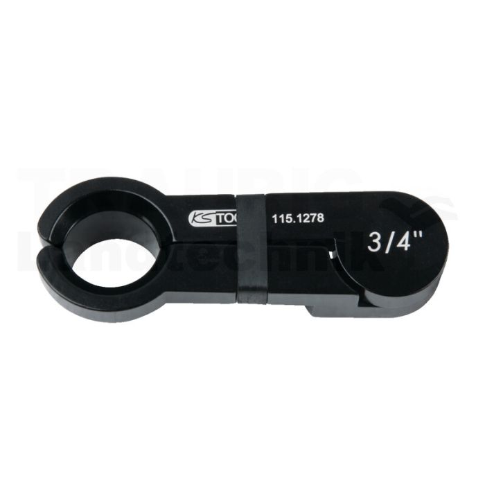 Scheren-Entriegler, Alu schwarz, 3/4"