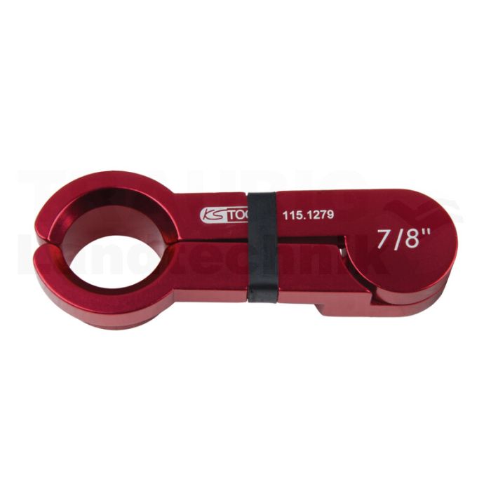 Scheren-Entriegler, Alu rot, 7/8"
