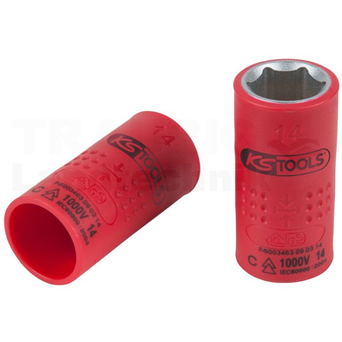 3/8" Isolierte Stecknuss, 14mm 3/8" Isolierte Stecknuss, 14mm