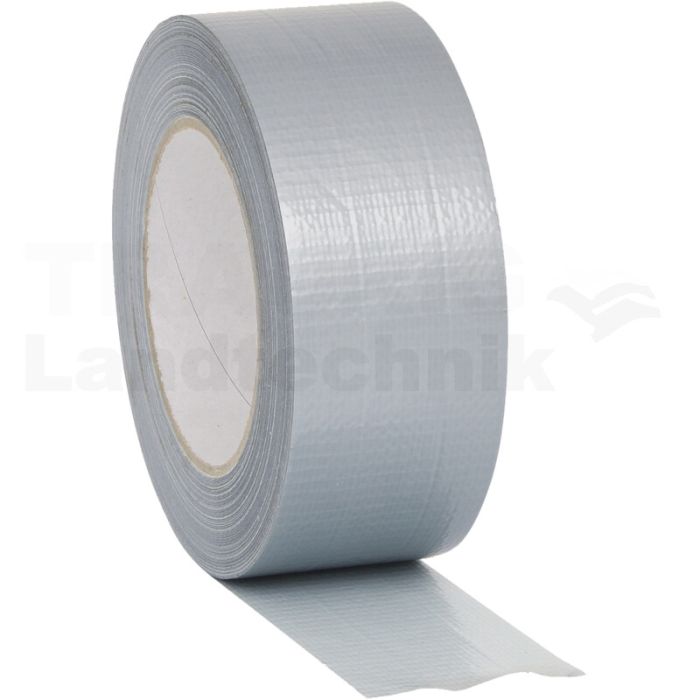 Gewebeklebeband, silber, 50 mm x 50 m