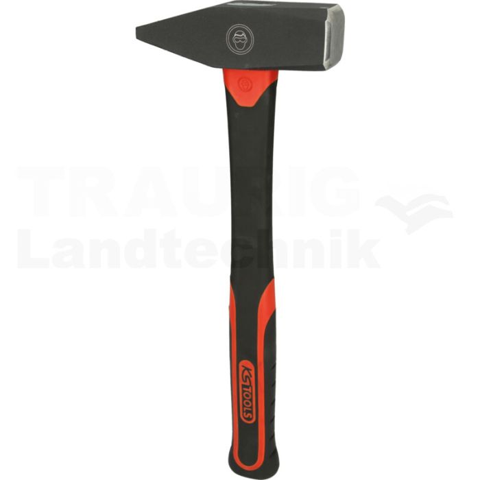 Schlosserhammer mit Fiberglasstiel, 1500g