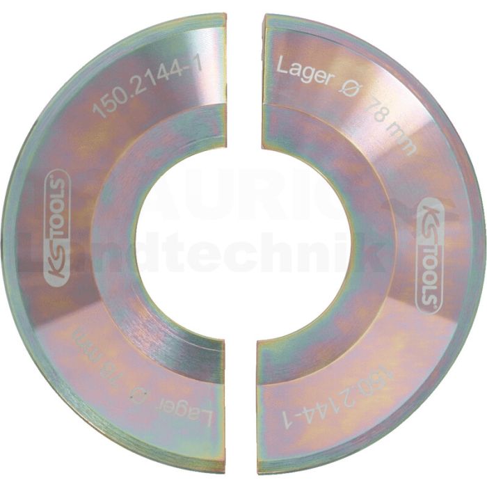 Halbschalen-Satz, 2 tlg. (gold)