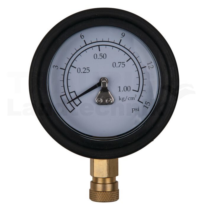 Manometer Ø 75,0 mm, 0 - 1 bar mit 1/4" Schnellkupplung