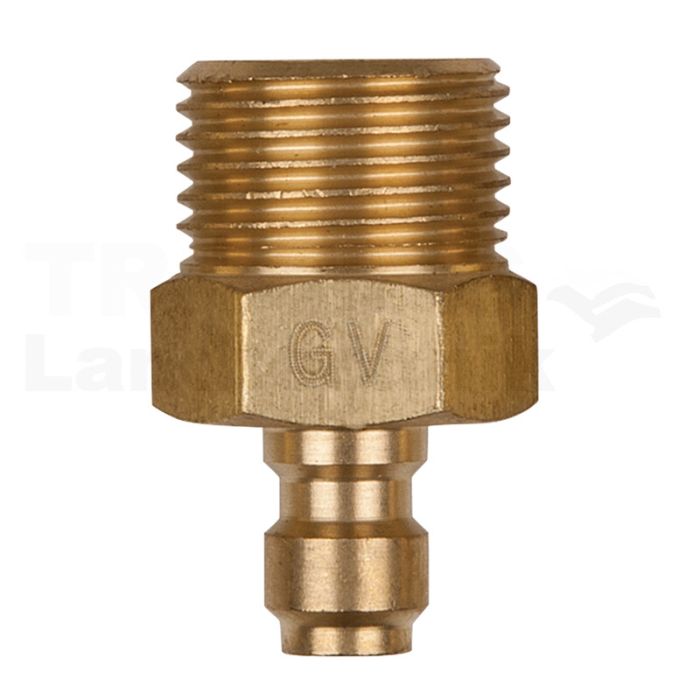 Adapterstück 5/8"x18 Außengewinde und 1/4" Schlauchanschluss