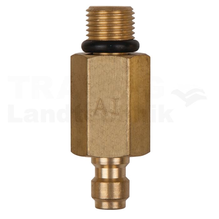 Adapterstück M10x1,0 Außengewinde und 1/4" Schlauchanschluss mit Dichtring