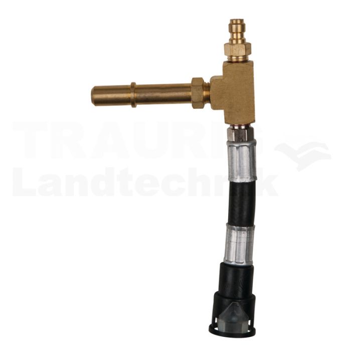 Manometer-Anschlussschlauch mit 1/4" Schlauchanschluss inklusive Druckablassventil transparenten Schlauch