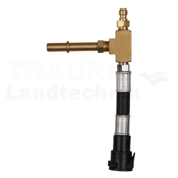Adapterschlauch für Standard Schrader Ventil 7/16"x20 UNF Innengewinde und 1/4" Schlauchanschluss