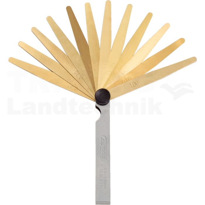 Messing-Fühlerlehre, 8 Blatt