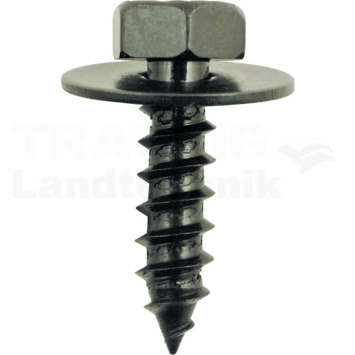 Metall-Schraube/Scheibe, schwarz universal,50er Pack