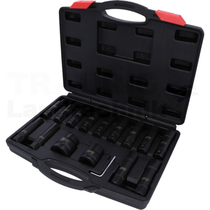 3/4"+1" Kraft-Wechselbit-Satz, 16-tlg. 3/4"+1" Kraft-Wechselbit-Satz, 16-tlg.