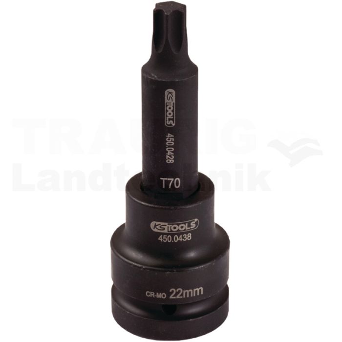 3/4'' Kraft Bit Stecknuss TX, lang, T6 3/4'' Kraft Bit Stecknuss TX, lang, T6