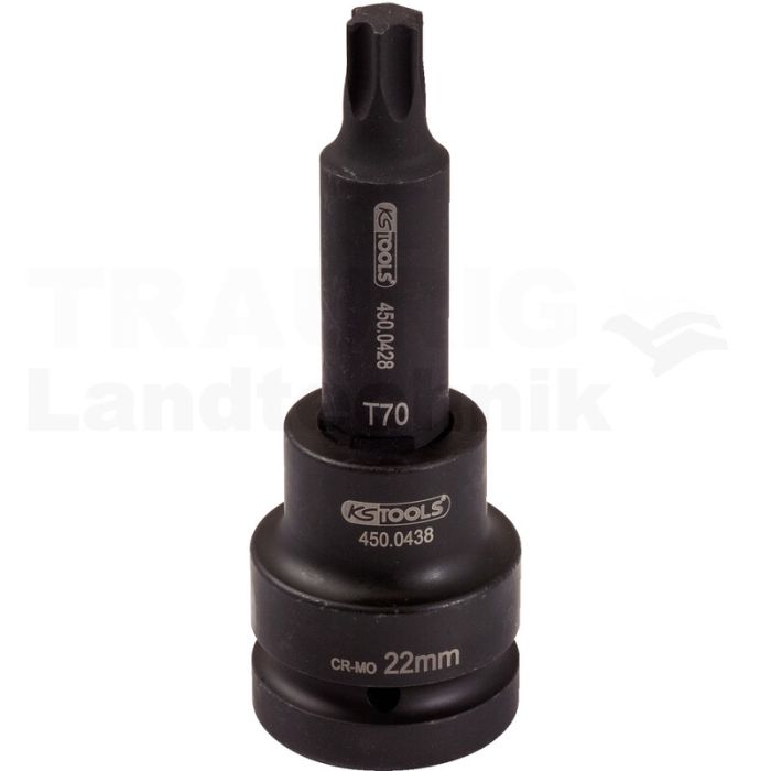 3/ 4" Kraft Bit Stecknuss TX, lang, T7