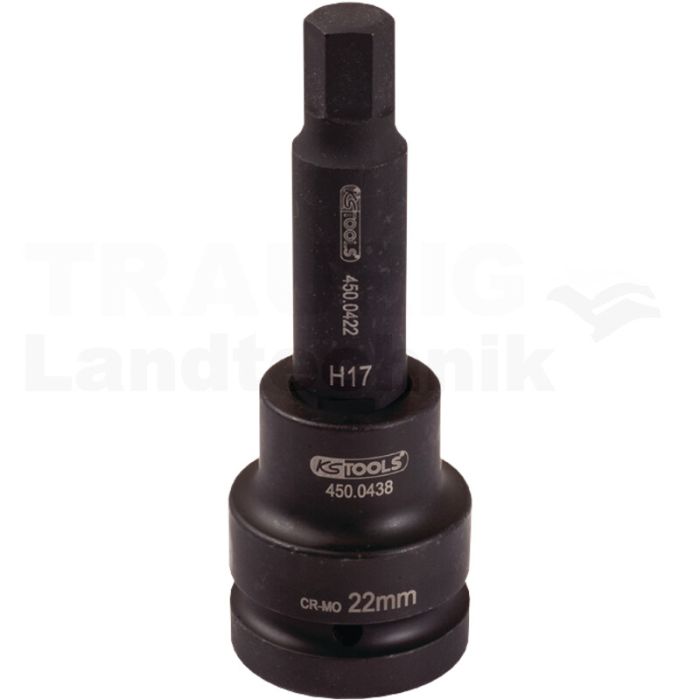 3/4" Kraft Bit Stecknuss InnenSK, lg