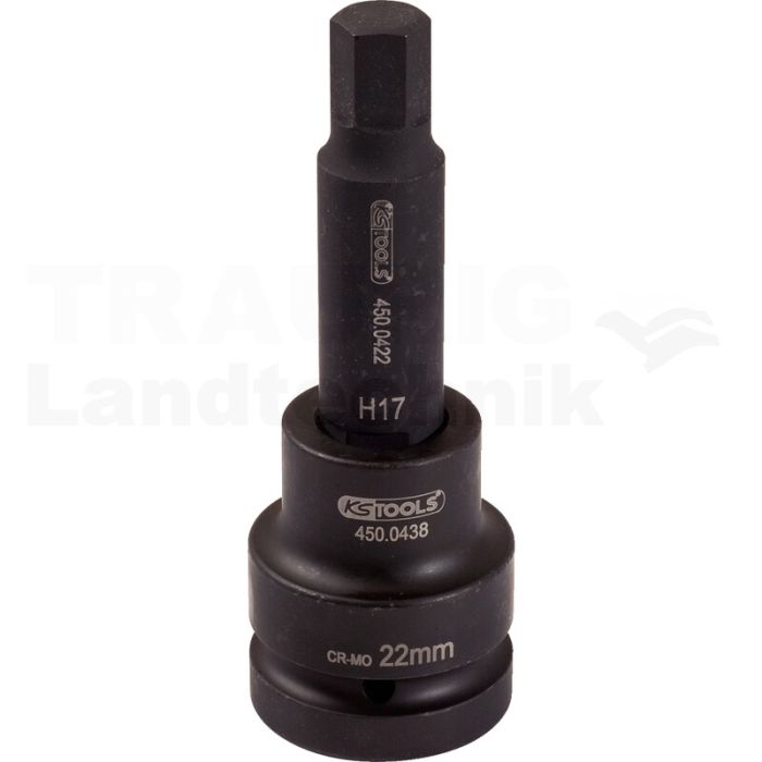 3/4" Kraft Bit Stecknuss InnenSK, lg