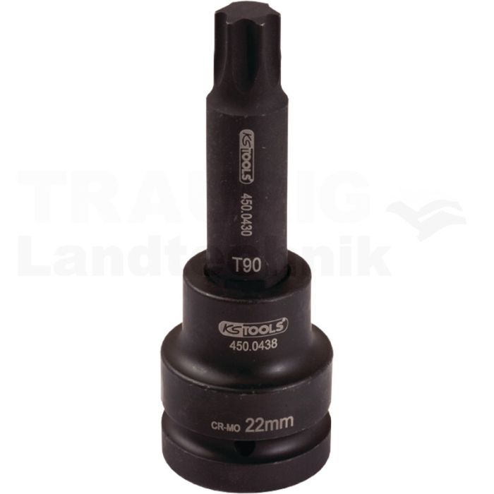 1" Kraft Bit Stecknuss TX, lang, T60