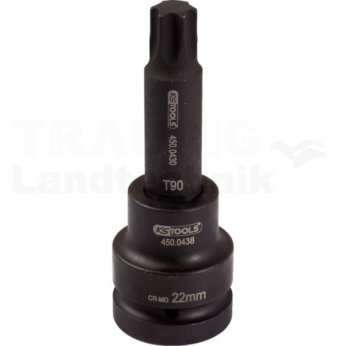 1" Kraft Bit Stecknuss TX, lang, T100