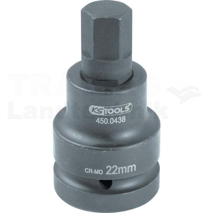 1" Kraft-Bit-Stecknuss InnenSK krz 19mm