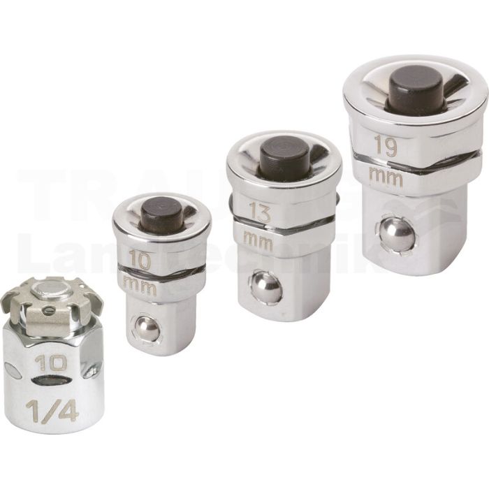 GEAR+Stecknuss Adapter Satz, metr., 4tlg