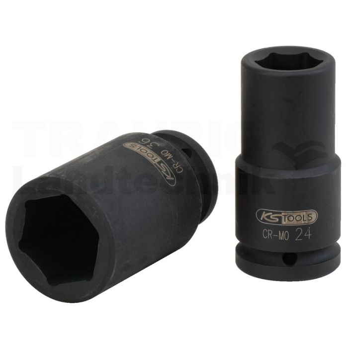 3/4" SK Kraft Stecknuss, lang, 33mm