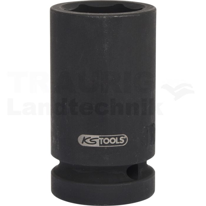 1" Sechskant-Kraft-Stecknuss, lang, 39 mm