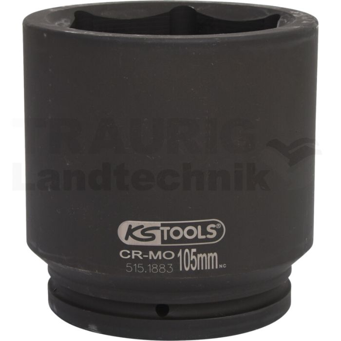 1" 6kant-Kraft-Stecknuss,lang,105mm