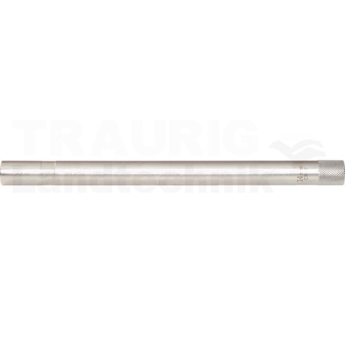 3/8" Zündkerzen-Stecknuss, lang, 14mm