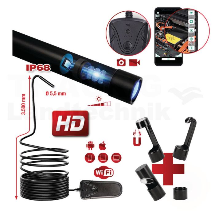 Wi-Fi-Videoskop-Satz mit Ø 5,5 mm