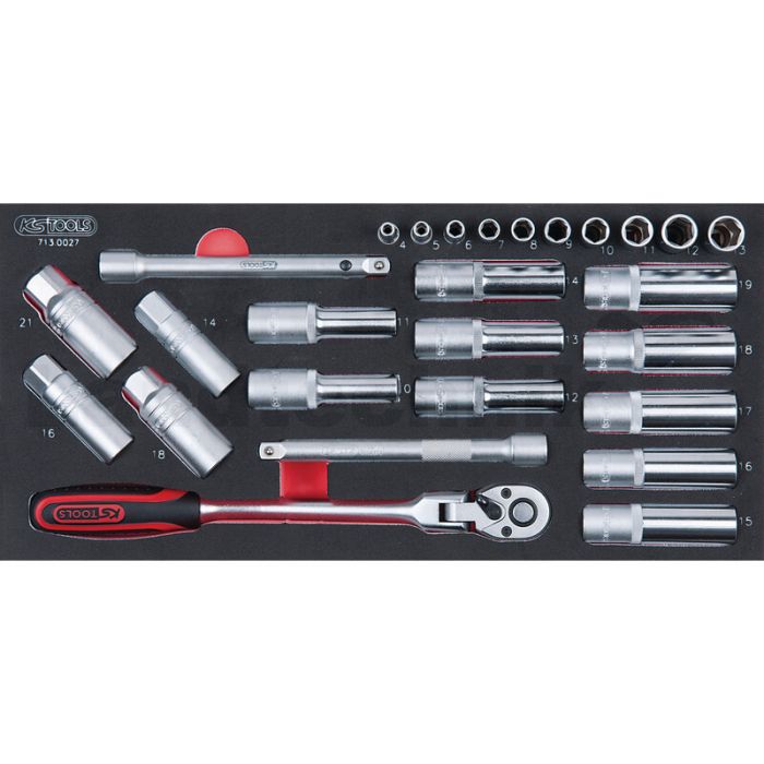 1/4" + 3/8" + 1/2" Zündkerzensatz