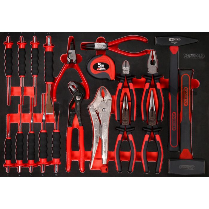 Einlage Zangen, Hammer und Meißel Einlage Zangen, Hammer und Meißel