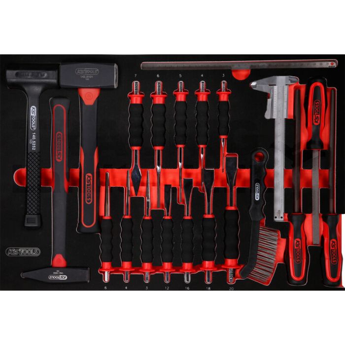 Einlage Hammer, Meißel, Pfeile Einlage Hammer, Meißel, Pfeile